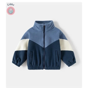 Kids Color Block Polar Fleece Jacket