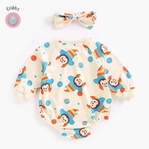 Cute Baby Halloween Bodysuits with Headband