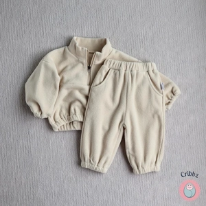 Baby Fleece Sports Suit with Hoodie