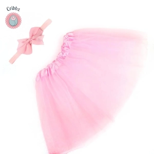 Cute Baby Girls Tutu Skirt and Headband Set