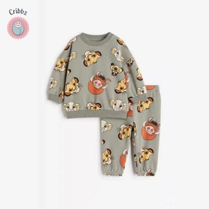 Cute Minnie Long Sleeve Hoodie Set