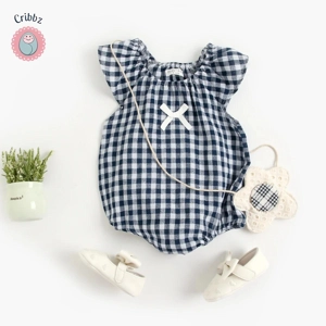 Summer Cotton Baby Girl Bodysuit Set