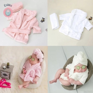 Newborn Photography Robe Outfit Set