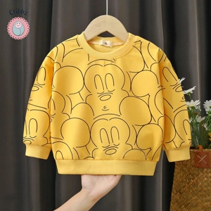 Disney Mickey Long Sleeve Pullover Sweatshirt