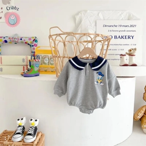 Disney Cartoon Print Baby Jumpsuit