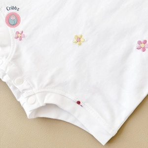 Floral Baby Romper Bodysuit for Girls