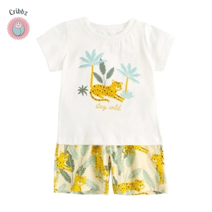 Cotton Short Sleeve Baby Clothing Set
