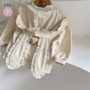 Cute Rabbit Ears Baby Cardigan Jacket
