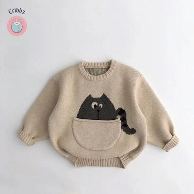 Korean Style Cartoon Knitwear for Kids title=