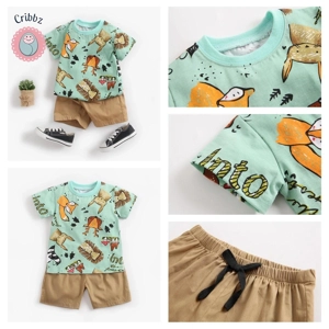 Cartoon Summer Baby Clothing Set