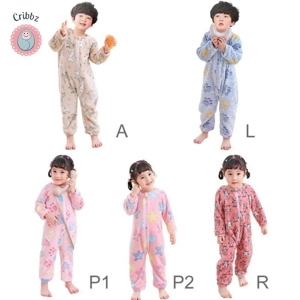 Cozy Coral Velvet Baby Pajamas Set