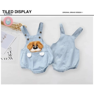 Toddler Summer Denim Jeans Overalls Set