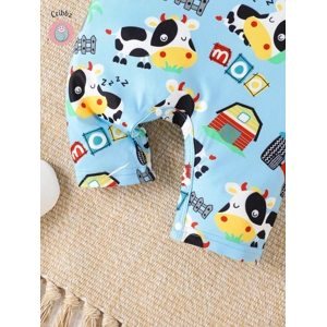 Summer Baby Boys Cow Print Romper