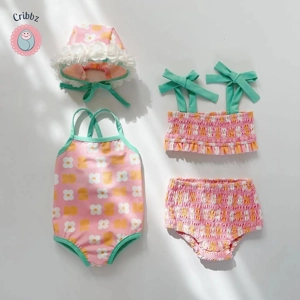 Floral Infant One-Piece Swimwear Set