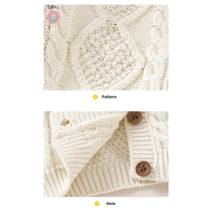 Cozy Knit Cotton Sweater for Infants