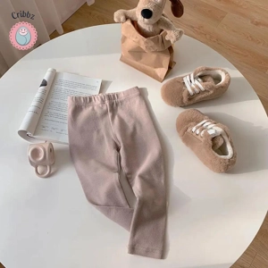 Casual Solid Color Leggings for Kids