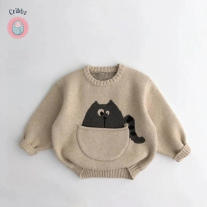 Korean Style Cartoon Knitwear for Kids