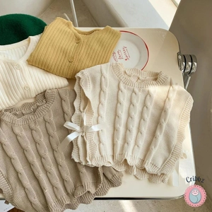 Girls Knitted Sleeveless Vest 1-7 Years