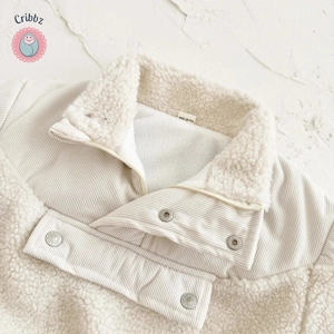 Warm Fleece Winter Button Coat Kids