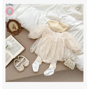 Lace Princess Bodysuit Dress for Infants