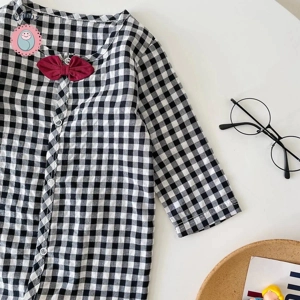 {Toddler Boy Long Sleeve Plaid Romper