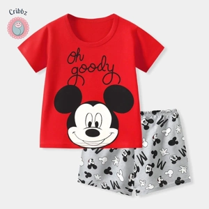 Disney Mickey Cartoon Pajamas Set for Kids