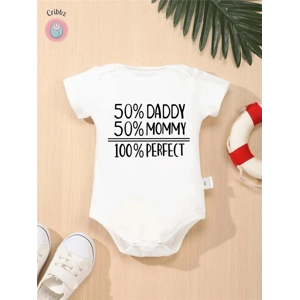 Cute Letter Print Baby Romper Set