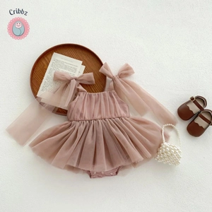 Toddler Princess Lace Polka Dot Romper