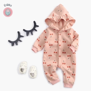 Winter Hooded Romper for Infants