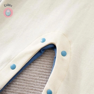 Elephant Print Long Sleeve Baby Romper