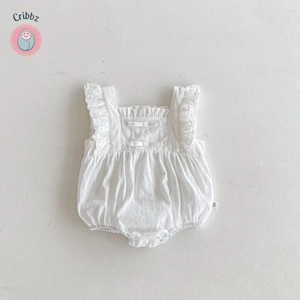 Cute Baby Girls Lace Bodysuit Jumpsuit