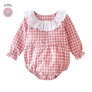 Cute Floral Long Sleeve Baby Bodysuits