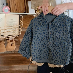 Autumn Boys Long Sleeve Leopard Shirt