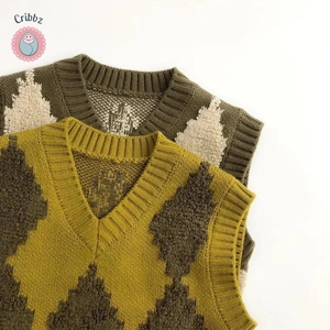 Vintage Knit Vest for Kids