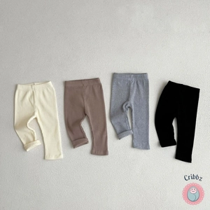 Striped Cotton Leggings for Infants