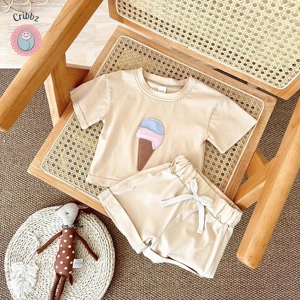 Baby Summer Clothes Set Ice Cream