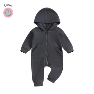 Baby Boy Hooded Romper Jumpsuit