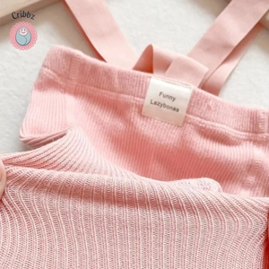 Infant High Waist Suspender Leggings