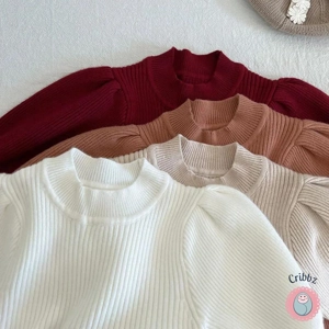 Autumn Vintage Style Puff Sleeve Dress