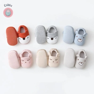 Soft Cartoon Animal Baby Booties for Winter