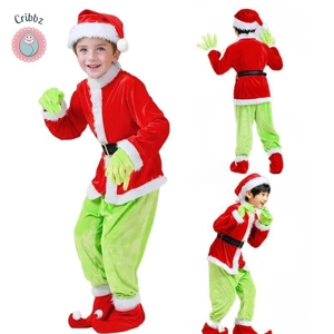 Kids Christmas Santa Claus Costume