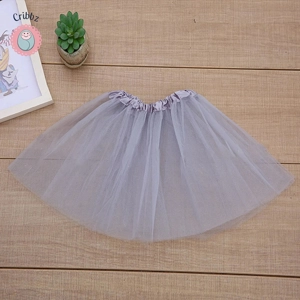 Fashion Kids White Mesh Tutu Skirt