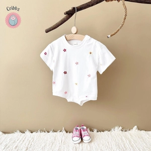 Newborn Floral Print Summer Romper