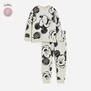 Kids Disney Cartoon Sweatshirt Leggings Set