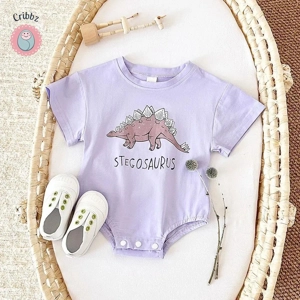 Dinosaur Print Baby Romper for Infants