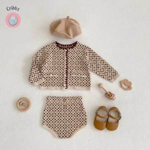 Autumn Knit Sweater Set for Infants