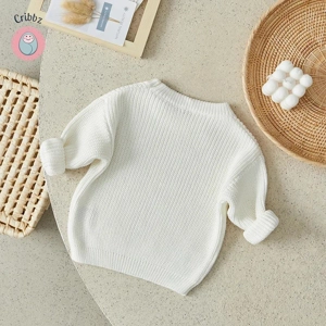 Knitted Long Sleeve Baby Sweater