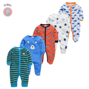 Soft Cotton Baby Sleepers and Rompers