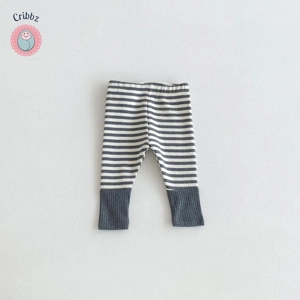 {Candy Color Striped Baby Leggings
