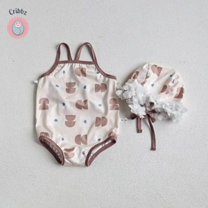 Floral Infant One-Piece Swimwear Set